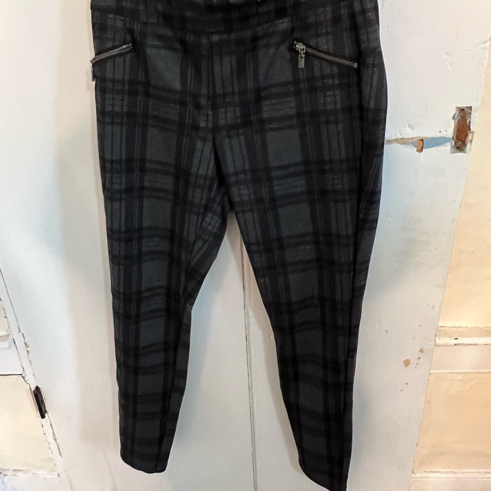Maurices Plaid Skinny Work Pants